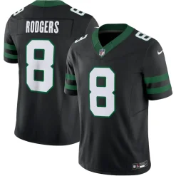 New York Jets Jerseys | Men^Men's Nike Aaron Rodgers Legacy Black Alternate Vapor F.U.S.E. Limited Jersey