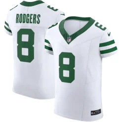 New York Jets Jerseys | Men^Men's Nike Aaron Rodgers Legacy White Vapor F.U.S.E. Elite Jersey