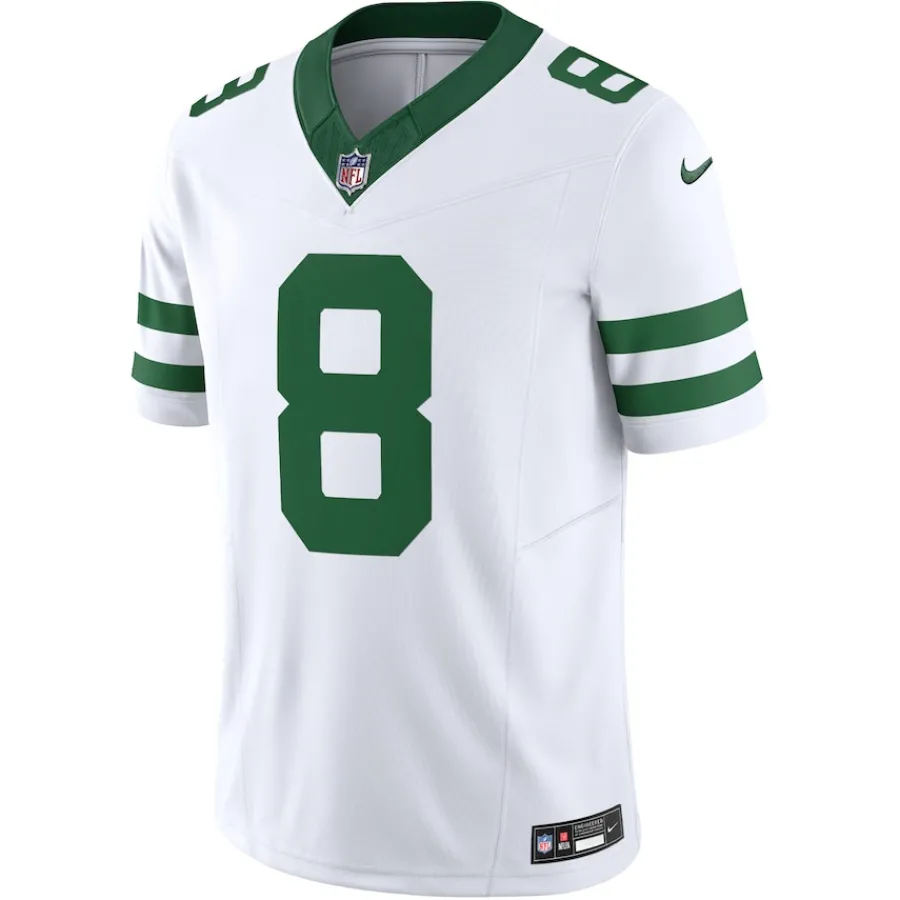 New York Jets Nike Limited^Men's Nike Aaron Rodgers Legacy White Vapor F.U.S.E. Limited Jersey