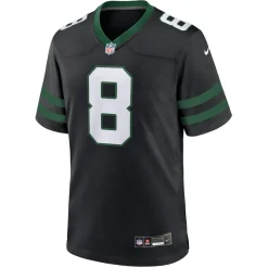 New York Jets Nike Game^Men's Nike Aaron Rodgers Legacy Black Alternate Game Jersey
