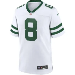 New York Jets Nike Game | Replica^Men's Nike Aaron Rodgers Legacy White Player Game Jersey