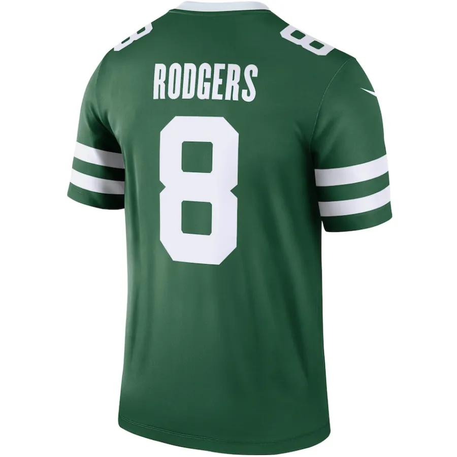 New York Jets Jerseys | Men^Men's Nike Aaron Rodgers Legacy Green Legend Player Performance Top