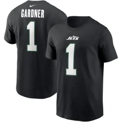 New York Jets T-Shirts | Men^Men's Nike Ahmad Sauce Gardner Black Name & Number T-Shirt