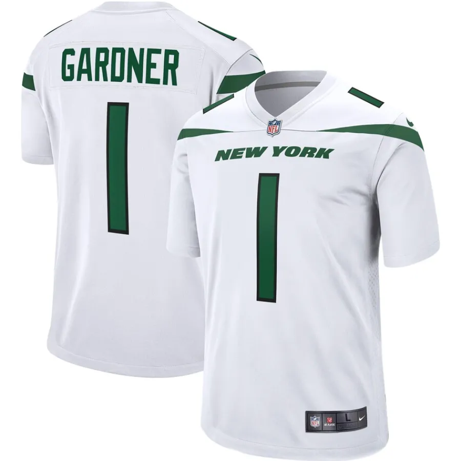 New York Jets Replica^Men's Nike Ahmad Sauce Gardner White Player Game Jersey