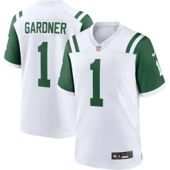 New York Jets Nike Game^Men's Nike Ahmad Sauce Gardner White Classic Alternate Game Jersey