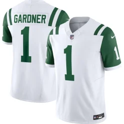 New York Jets Jerseys | Men^Men's Nike Ahmad Sauce Gardner White Classic Alternate Vapor F.U.S.E. Limited Jersey