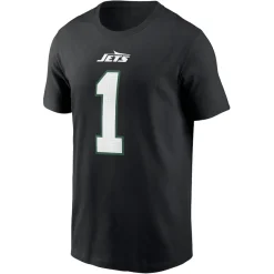 New York Jets T-Shirts | Men^Men's Nike Ahmad Sauce Gardner Black Name & Number T-Shirt