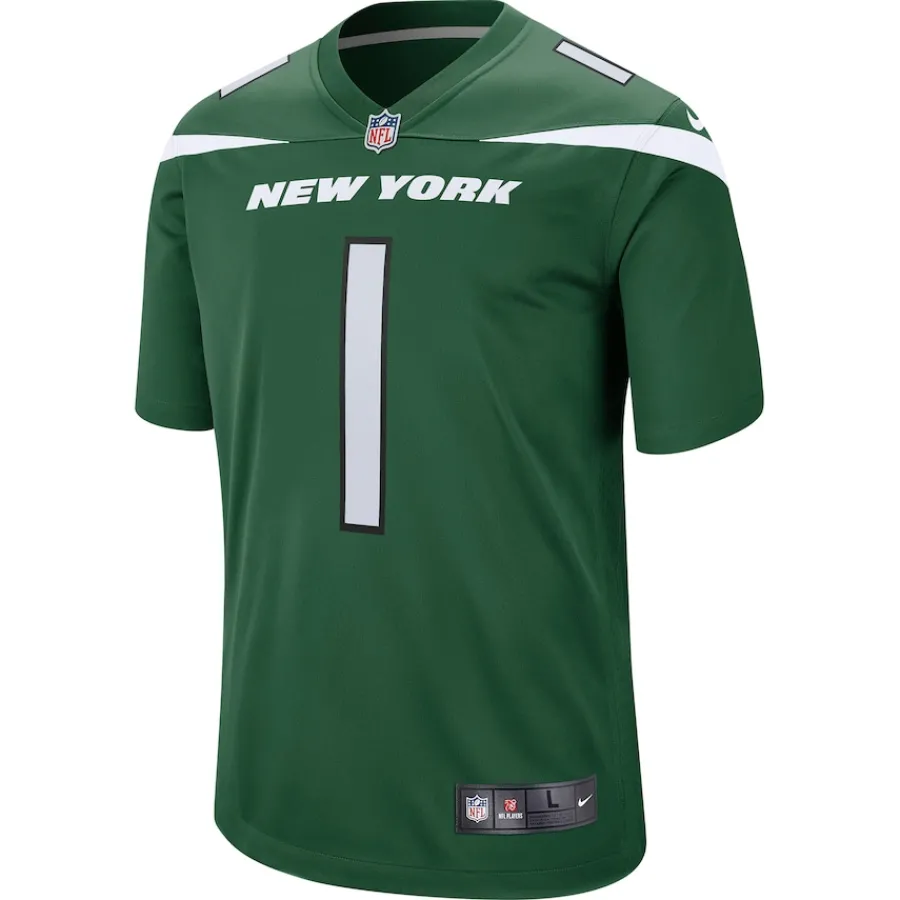 New York Jets Nike Game | Replica^Men's Nike Ahmad Sauce Gardner Green Player Game Jersey