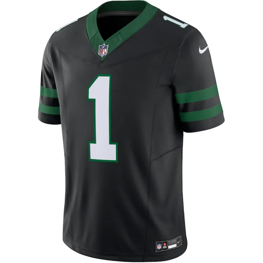 New York Jets Nike Limited^Men's Nike Ahmad Sauce Gardner Legacy Black Alternate Vapor F.U.S.E. Limited Jersey