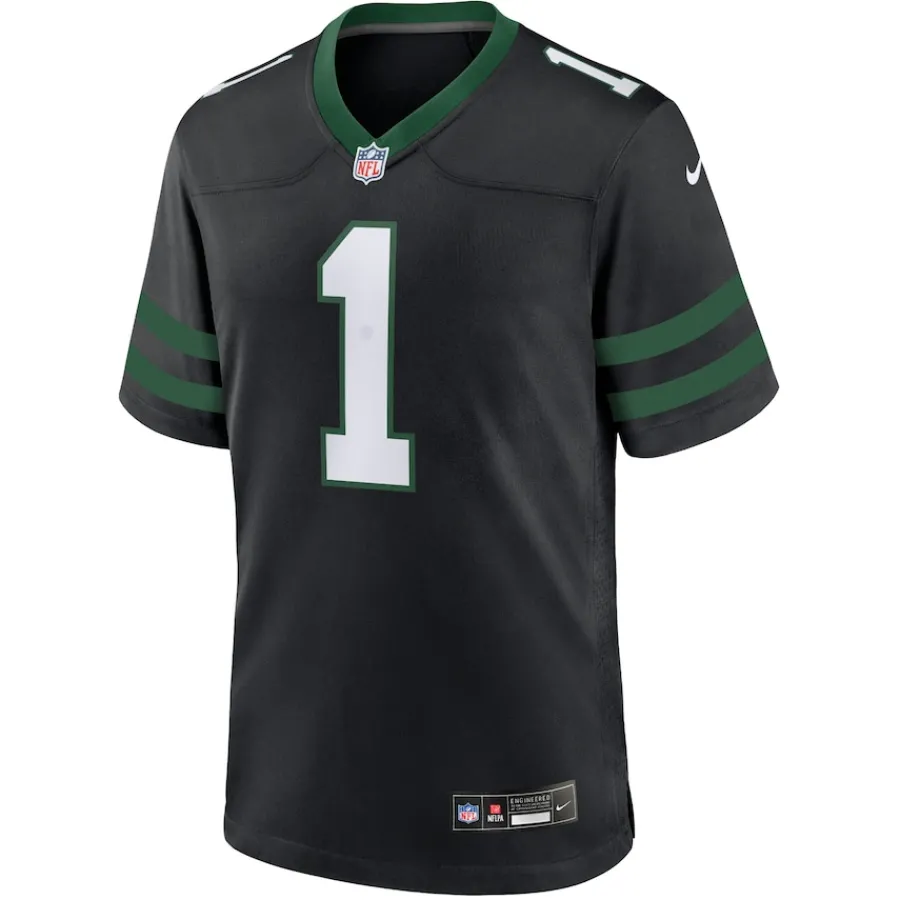 New York Jets Jerseys | Men^Men's Nike Ahmad Sauce Gardner Legacy Black Alternate Game Jersey