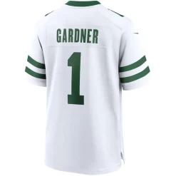 New York Jets Nike Game^Men's Nike Ahmad Sauce Gardner Legacy White Game Jersey
