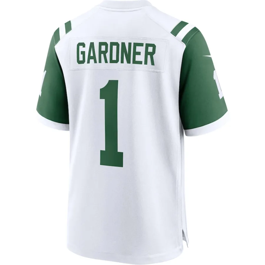 New York Jets Nike Game^Men's Nike Ahmad Sauce Gardner White Classic Alternate Game Jersey