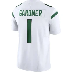 New York Jets Nike Limited^Men's Nike Ahmad Sauce Gardner White Vapor F.U.S.E. Limited Jersey