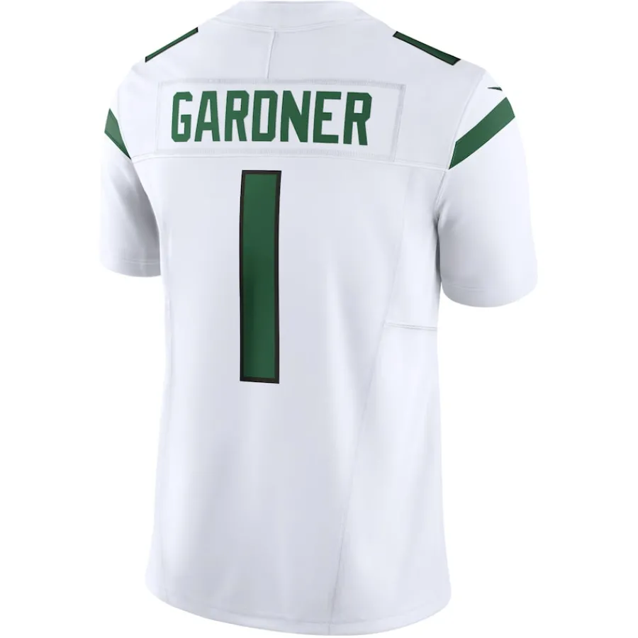 New York Jets Nike Limited^Men's Nike Ahmad Sauce Gardner White Vapor F.U.S.E. Limited Jersey