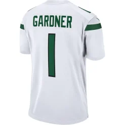 New York Jets Replica^Men's Nike Ahmad Sauce Gardner White Player Game Jersey