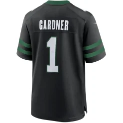 New York Jets Jerseys | Men^Men's Nike Ahmad Sauce Gardner Legacy Black Alternate Game Jersey