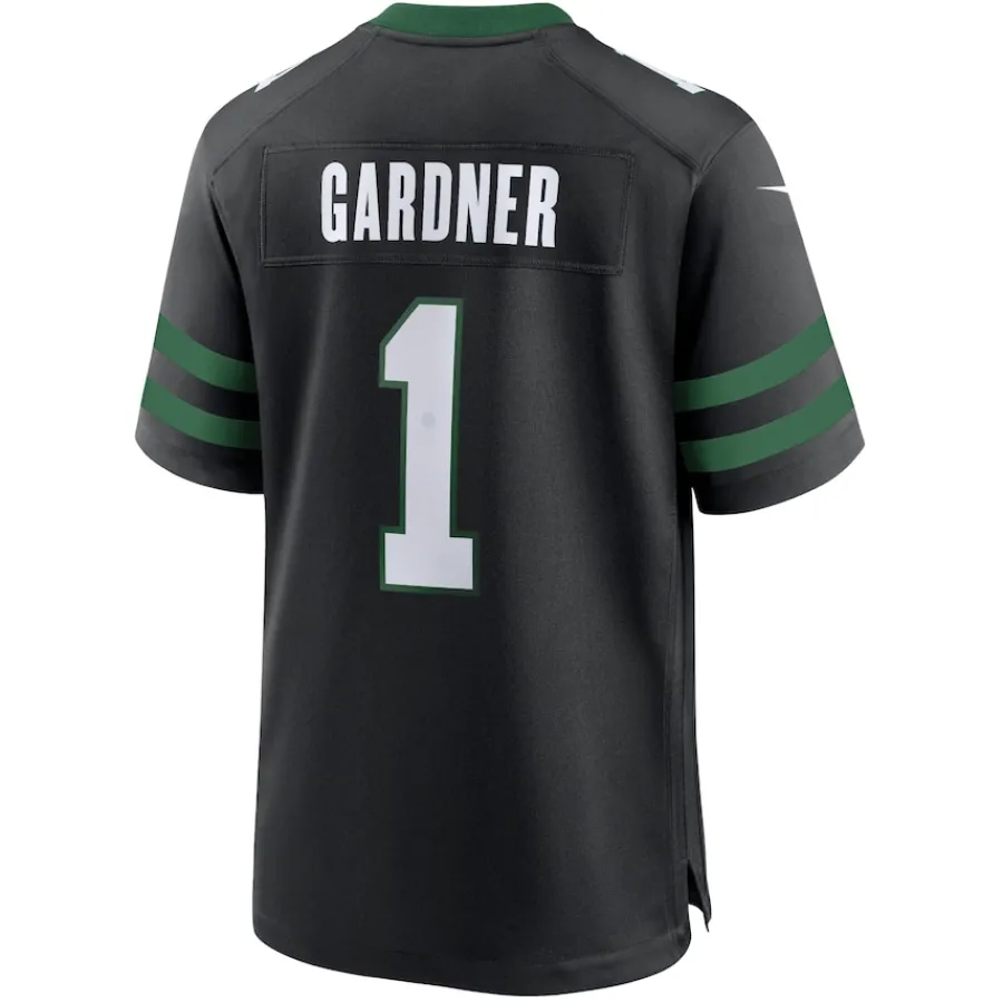 New York Jets Jerseys | Men^Men's Nike Ahmad Sauce Gardner Legacy Black Alternate Game Jersey