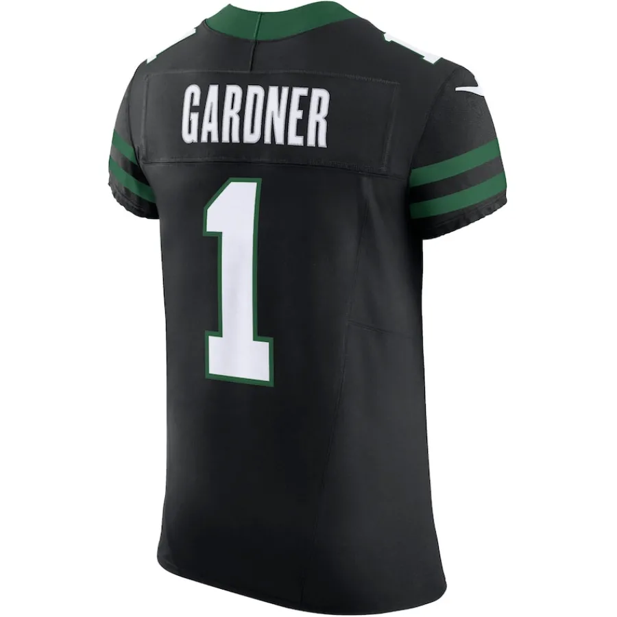 New York Jets Jerseys | Men^Men's Nike Ahmad Sauce Gardner Legacy Black Alternate Vapor F.U.S.E. Elite Jersey