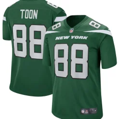 New York Jets Replica | Throwback^Men's Nike Al Toon Gotham Green Game Retired Player Jersey