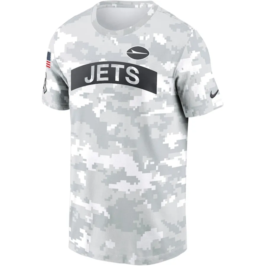 New York Jets T-Shirts | Men^Men's Nike Arctic Camo 2024 Salute To Service Performance T-Shirt