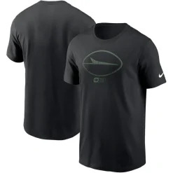 New York Jets T-Shirts | Men^Men's Nike Black Faded Essential T-Shirt