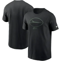 New York Jets T-Shirts | Men^Men's Nike Black Faded Essential T-Shirt