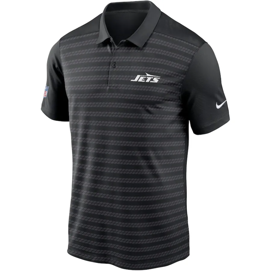 New York Jets Polos^Men's Nike Black 2024 Sideline Victory Performance Polo