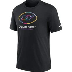 New York Jets T-Shirts | Men^Men's Nike Black 2024 NFL Crucial Catch T-Shirt