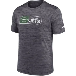 New York Jets Big & Tall^Men's Nike Black Big & Tall Velocity Jock Tag Performance T-Shirt