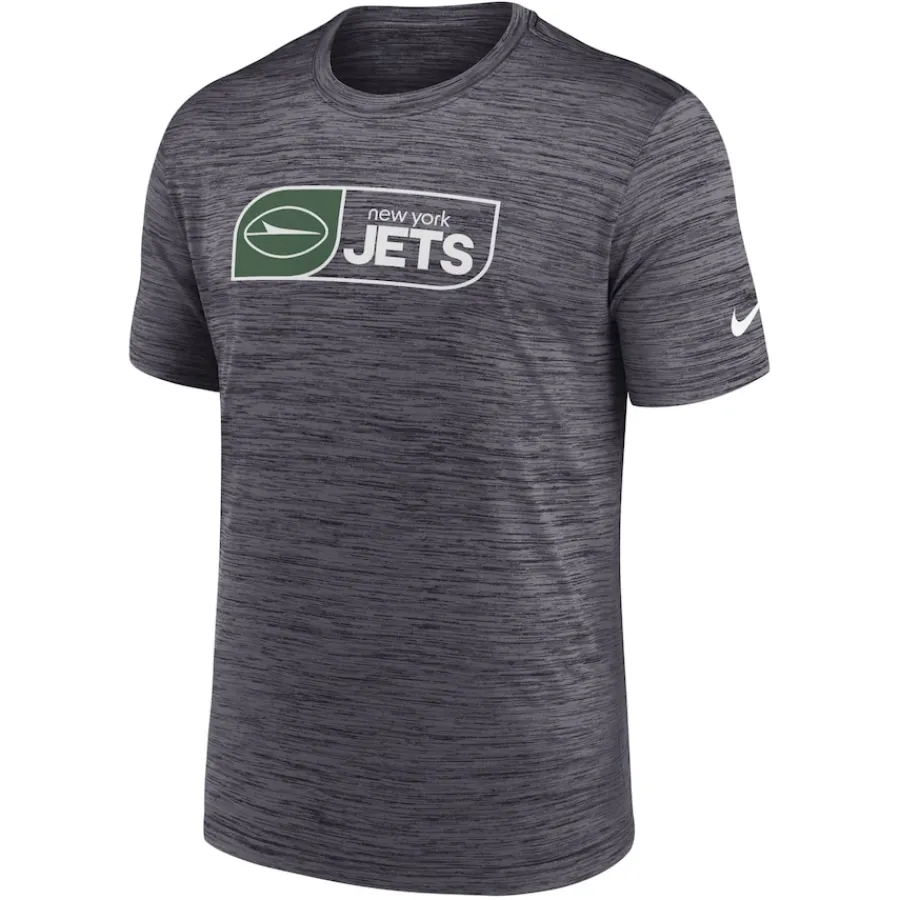 New York Jets Big & Tall^Men's Nike Black Big & Tall Velocity Jock Tag Performance T-Shirt