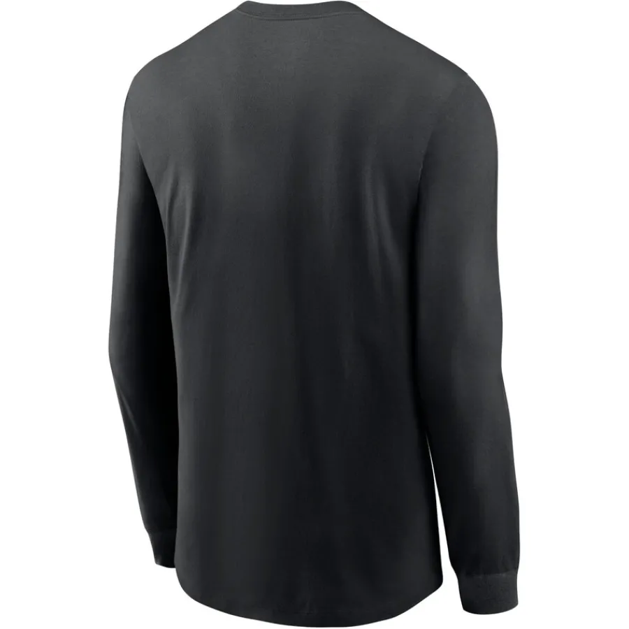 New York Jets T-Shirts | Men^Men's Nike Black All Out Long Sleeve T-Shirt
