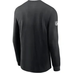New York Jets T-Shirts | Men^Men's Nike Black Sideline Performance Long Sleeve T-Shirt