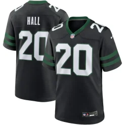 New York Jets Jerseys | Men^Men's Nike Breece Hall Legacy Black Alternate Game Jersey