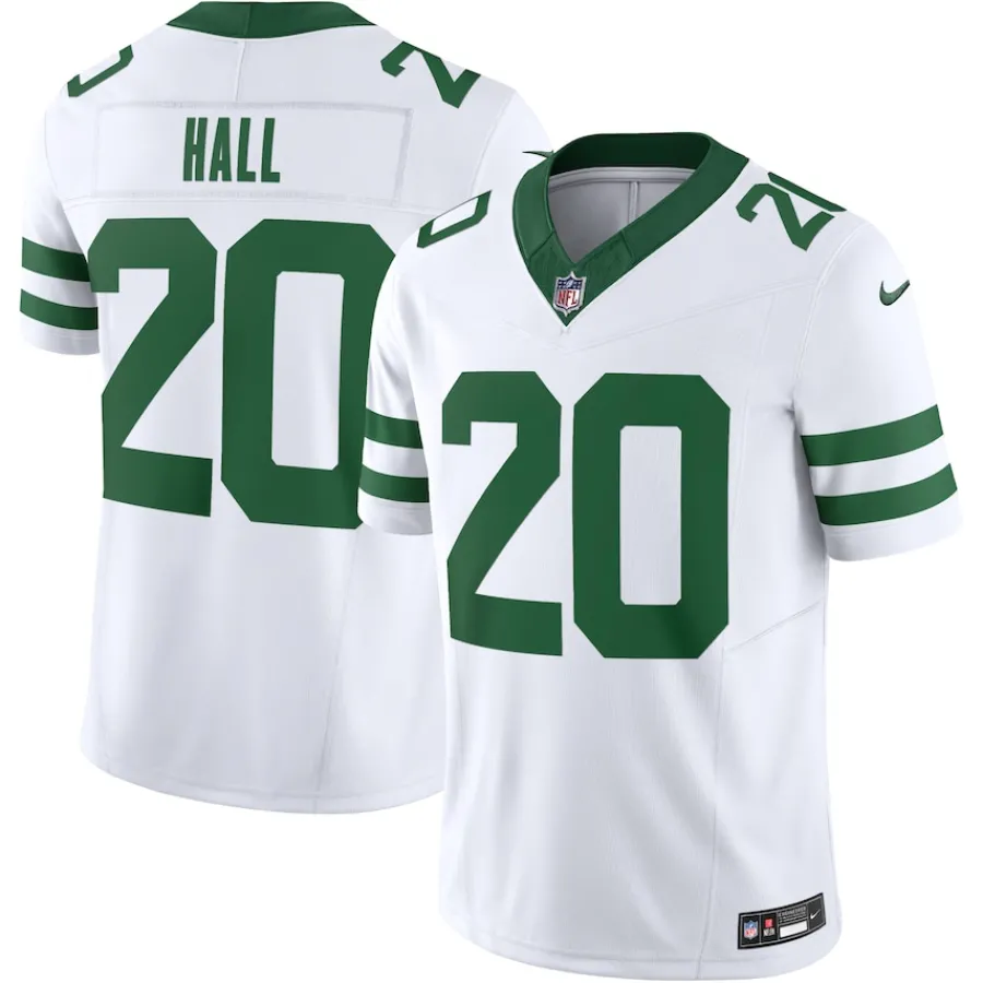 New York Jets Jerseys | Men^Men's Nike Breece Hall Legacy White Vapor F.U.S.E. Limited Jersey