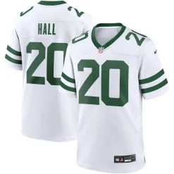 New York Jets Replica^Men's Nike Breece Hall Legacy White Game Jersey