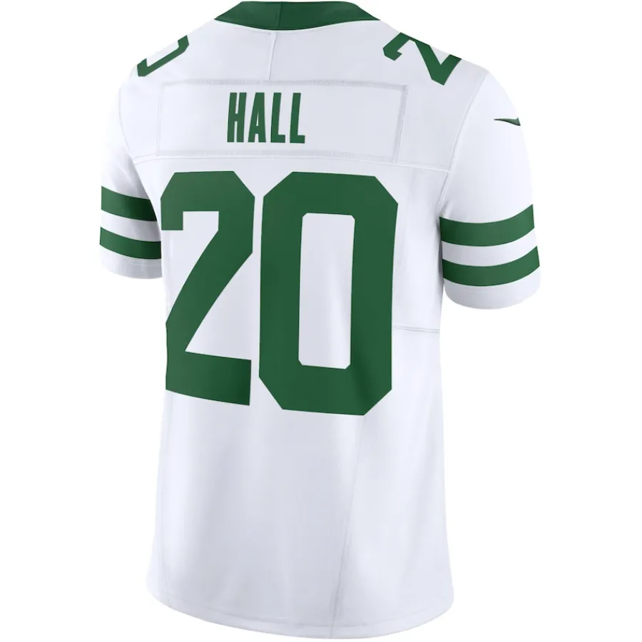 New York Jets Nike Limited^Men's Nike Breece Hall Legacy White Vapor F.U.S.E. Limited Jersey