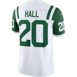 New York Jets Jerseys | Men^Men's Nike Breece Hall White Classic Alternate Vapor F.U.S.E. Limited Jersey