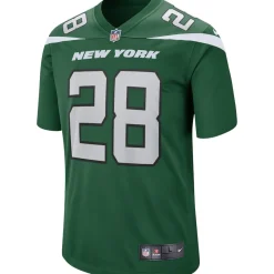 New York Jets Replica | Throwback^Men's Nike Curtis Martin Gotham Green Game Retired Player Jersey