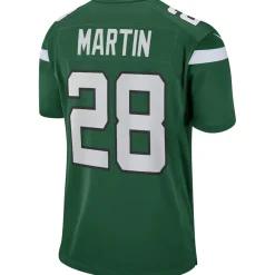 New York Jets Replica | Throwback^Men's Nike Curtis Martin Gotham Green Game Retired Player Jersey