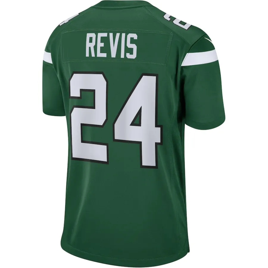New York Jets Replica | Throwback^Men's Nike Darrelle Revis Gotham Green Retired Player Game Jersey