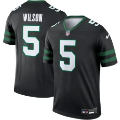 New York Jets Jerseys | Men^Men's Nike Garrett Wilson Black Alternate Legend Player Performance Top