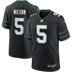 New York Jets Jerseys | Men^Men's Nike Garrett Wilson Legacy Black Alternate Game Jersey
