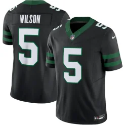 New York Jets Jerseys | Men^Men's Nike Garrett Wilson Legacy Black Alternate Vapor F.U.S.E. Limited Jersey