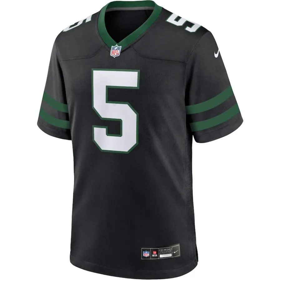New York Jets Jerseys | Men^Men's Nike Garrett Wilson Legacy Black Alternate Game Jersey
