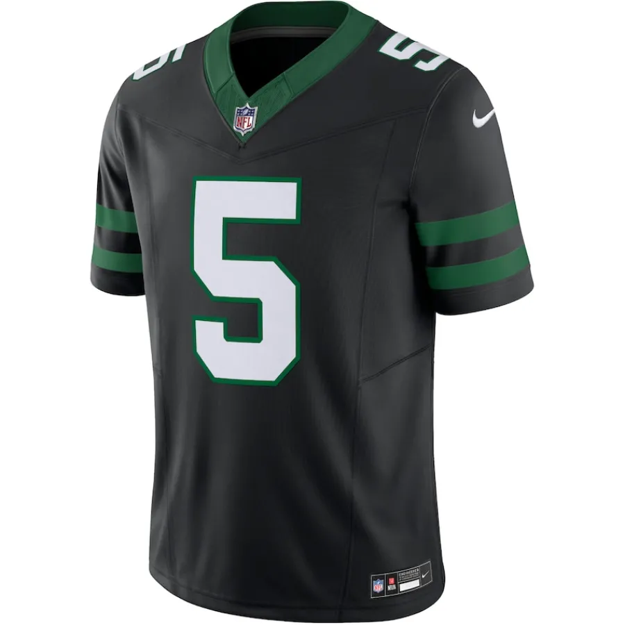 New York Jets Jerseys | Men^Men's Nike Garrett Wilson Legacy Black Alternate Vapor F.U.S.E. Limited Jersey