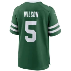 New York Jets Jerseys | Men^Men's Nike Garrett Wilson Legacy Green Game Jersey