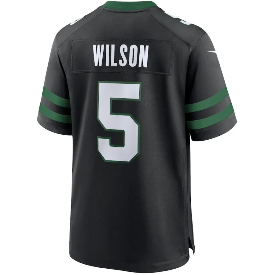 New York Jets Jerseys | Men^Men's Nike Garrett Wilson Legacy Black Alternate Game Jersey