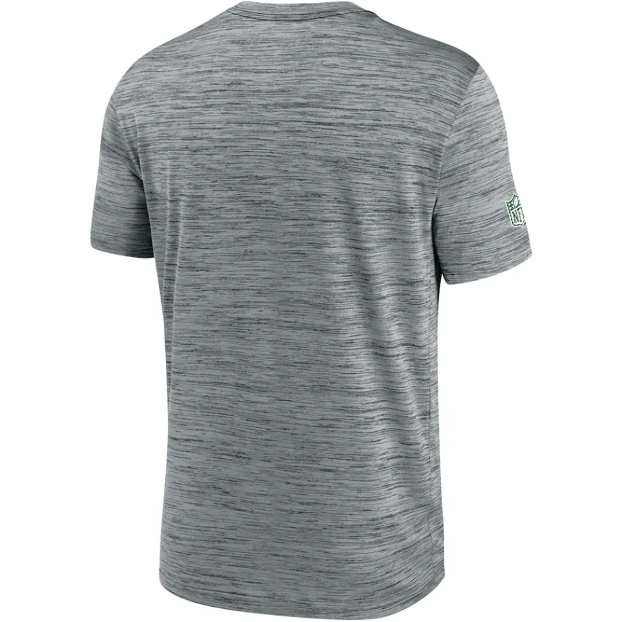 New York Jets Short Sleeved^Men's Nike Gray 2024 Sideline Velocity Performance T-Shirt