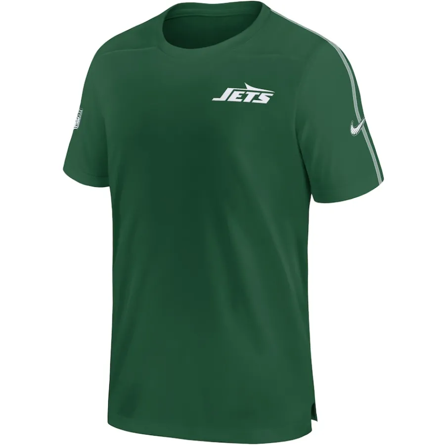 New York Jets Short Sleeved | T-Shirts^Men's Nike Green 2024 Sideline Coach UV Performance T-Shirt