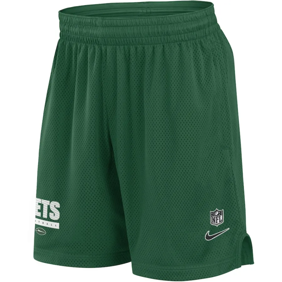 New York Jets Shorts & Pants^Men's Nike Green 2024 Sideline Performance Mesh Shorts